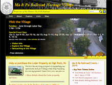 Tablet Screenshot of maandparailroad.com